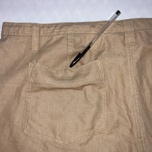 Canyon River Blues Pants Linen Blend Beige Convertible Length Woman’s Sz 18 - Picture 10 of 12