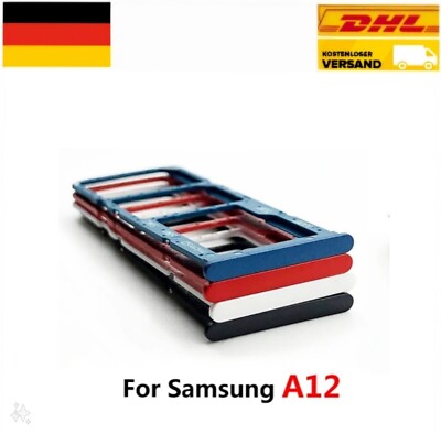 Samsung Galaxy A12 SM-A125F SimHalter  Dual Sim + Micro SD Cards Sim Tray Neu