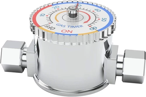 Gas Safety Timer Automatic Shut off Valve Non-Electric  BBQ Grill & Kitchen Fire