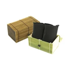 BambooMN Bamboo Charcoal Odor Absorber Bag in Decorative 6.25" x 3.5" x 3" Box
