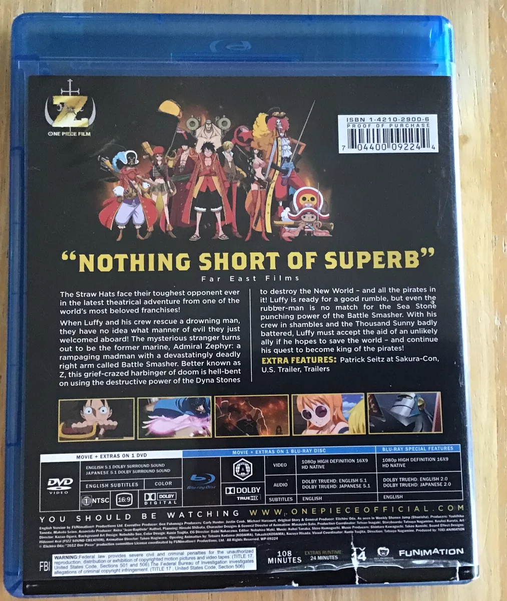 Z One Piece Film Blu-ray (Blu-ray + DVD)