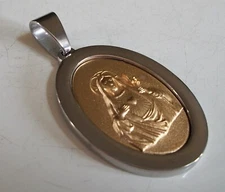 Men's Stainless Steel Silver/Gold Jesus Casual Hip Hop Charm