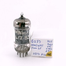 1 x TUBE MINIWATT ECC83. 1958 PROD. PLAQUES 17 MM. U-FOIL GETTER. UTILISÉ. 14...