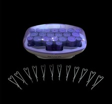 REVLON HOT CURLERS Ceramic / Ionic 24 Purple Curlers 2 Roller Sets In 1 SMART