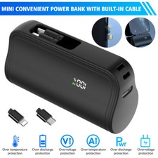 Mini Portable Phone Charger 5000mAh Power Bank 5W PD Fast Charging for iPhone