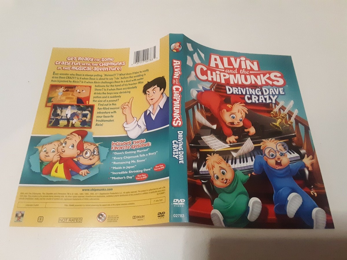 Alvin And The Chipmunks Driving Dave Crazy DVD ARTWORK ONLY