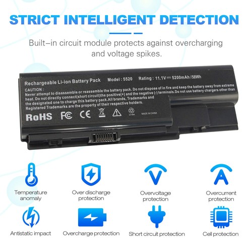 Battery For Acer Aspire 5930 5930G 5920 5920G 8730ZG 8930G 6930 AS07B72 AS07B31 - Picture 4 of 10
