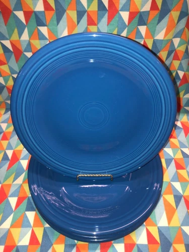 NEW SET 4 FIESTAWARE 10.5" LAPIS BLUE DINNER PLATES FIESTA