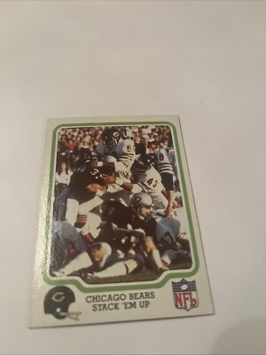 1979 Fleer Chicago Bears Stack Em Up # 8 Free Shipping 