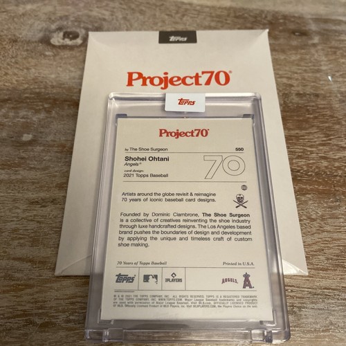 Topps Project70 Card 550 - Shohei Ohtani by The Shoe Surgeon In Hand - Picture 2 of 2