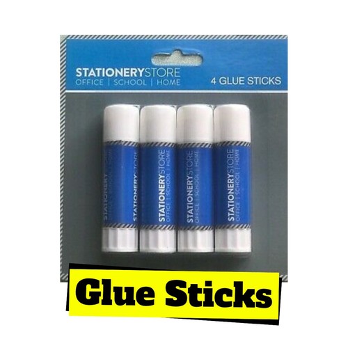 Glue Sticks 4 Pack Washable Non Toxic Kids Pritt Stick White Arts