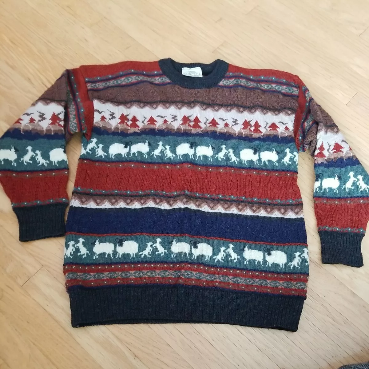 Vintage Concept Knitwear Sweater * szM * British Wool Crew * Excellent Condition