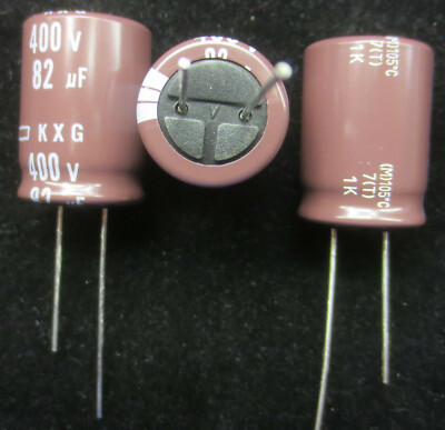 5 x 82uF 400V UNITED CHEMI-CON EKXG401ELL820MM25S Elektrolyt Kondensator