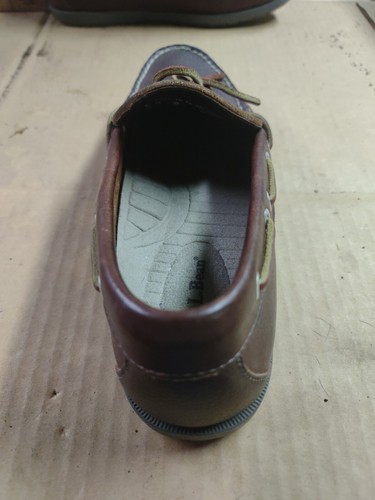 LL Bean | Slip on barca uomo in pelle | marrone scuro | taglia 8,5 D | modello n. OU668 - Foto 16 di 18