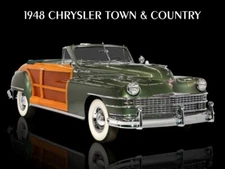 1948 Chrysler Town & Country Metal Sign: 9x12" & Ships Free -Beautiful Resto!