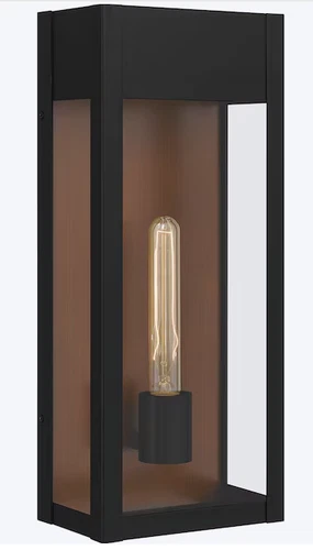 Quoizel MAE8408MBK Maren Outdoor Wall Sconce, 1-Light 100 Watts, Matte Black - Picture 2 of 2