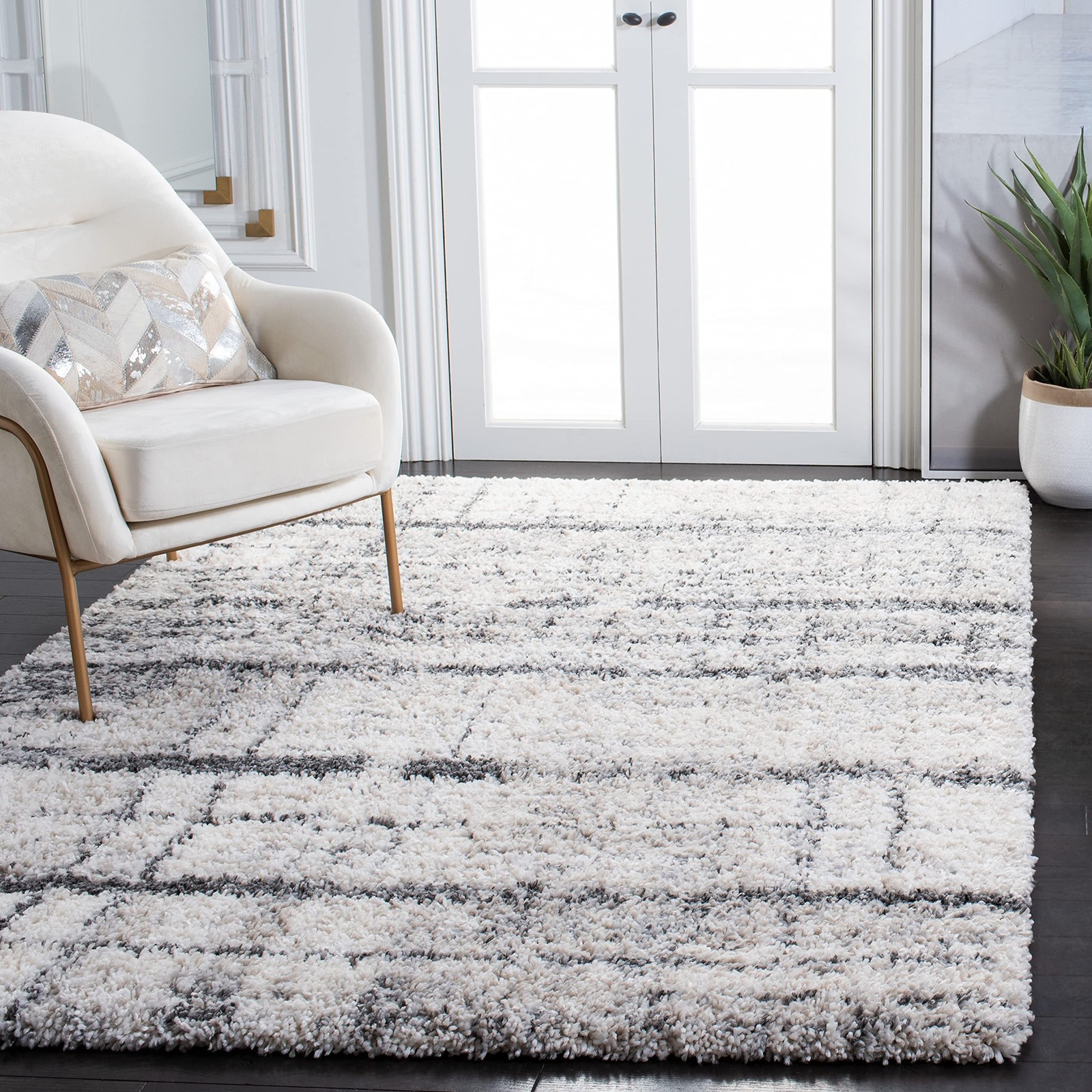 Fontana Shag Collection Area Rug - 5'3