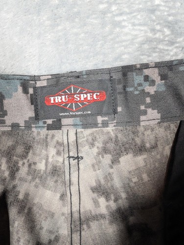 TRU-SPEC Cargo Pants Mens Medium Regular Gray Digital Camo BDU Tactical Combat - Picture 5 of 9