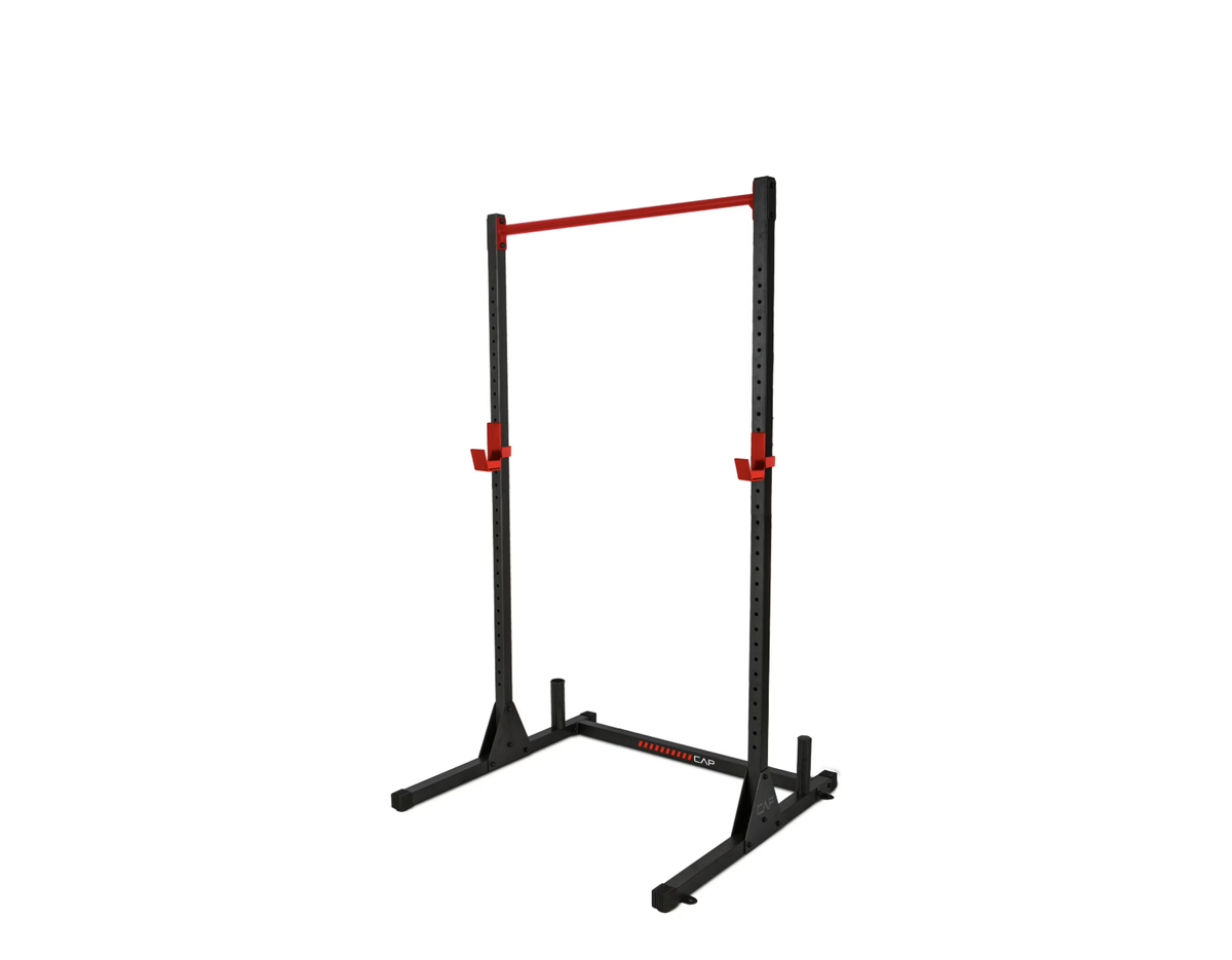 Deluxe Power Cap Strength Squat Rack Exercise Equipment Academy