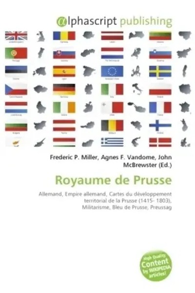 Frederic P. Miller (U. A.) | Royaume De Prusse | Taschenbuch | FranzöSisch-image