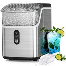 Nugget Countertop Ice Maker with Soft Chewable Pellet Ice, Automatic Cleaning...