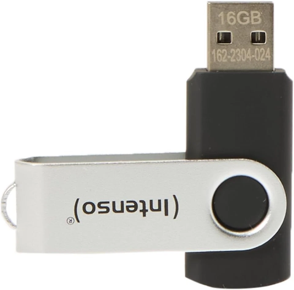 Intenso Basic Line - Flash Drive 16 GB - USB 2.0, Silver/Black - Image 3 of 4