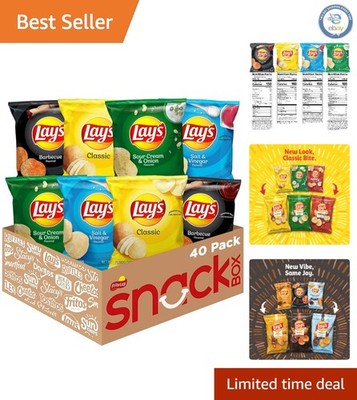 Crunchy Gluten Free Potato Chips Variety Pack - 1 oz Bags, Perfect for Sharing