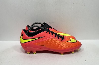 Nike Hypervenom Phelon FG Bright Crimson Volt Soccer Shoes Men s Size 9.5
