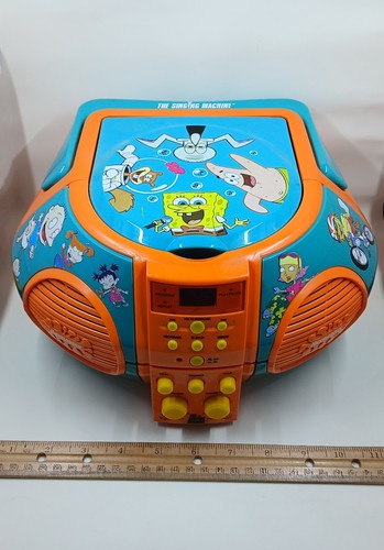 Nickelodeon Karaoke Singing Music ๐ต Machine CD Player Rugrats Spongebob - Picture 14 of 17