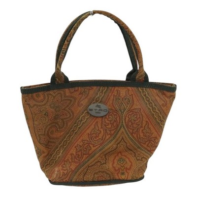 ETRO Tote Bag Nylon Brown Women's #KNB2120
