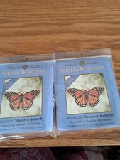 Lot of 2 Mill Hill MH18-2105 Monarch Butterfly Counted Glass Bead Kits