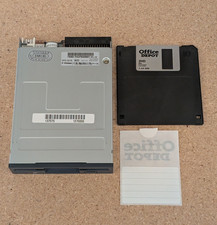 Samsung SFD-321B 3.5" Floppy Drive FDD 32-pin IDC Black - Tested Works