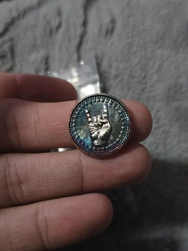 10 Gram Silver Rock Star Hand Punk FYF Custom .999 Toned Coin City
