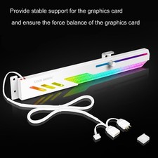 GPU Support Bracket Simple White Fashion Multi Interface 5V 3 Pin Colorful RGB