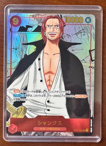 One Piece Card Shanks OP01-120 SEC Managa Parallel Romance Dawn Japanese
