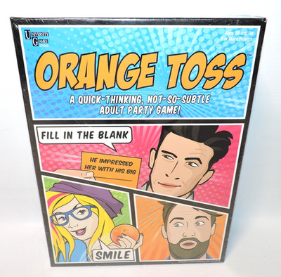 Orange Toss Adult Party Game, Quick-Thinking, University Games 2016, NEW, SEALED