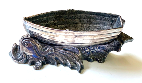 UNICO - Cantina di sale per barca placcata argento/peltro - Foto 1 di 7