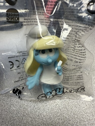 2025 Burger King Smurfette Mini-Figure Collectible - New & Sealed - Picture 1 of 2