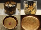 Japan Lacquer Unkin Maki-e O-Natsume - Ikko Kiyose, Hōunsai Inscription (1203)