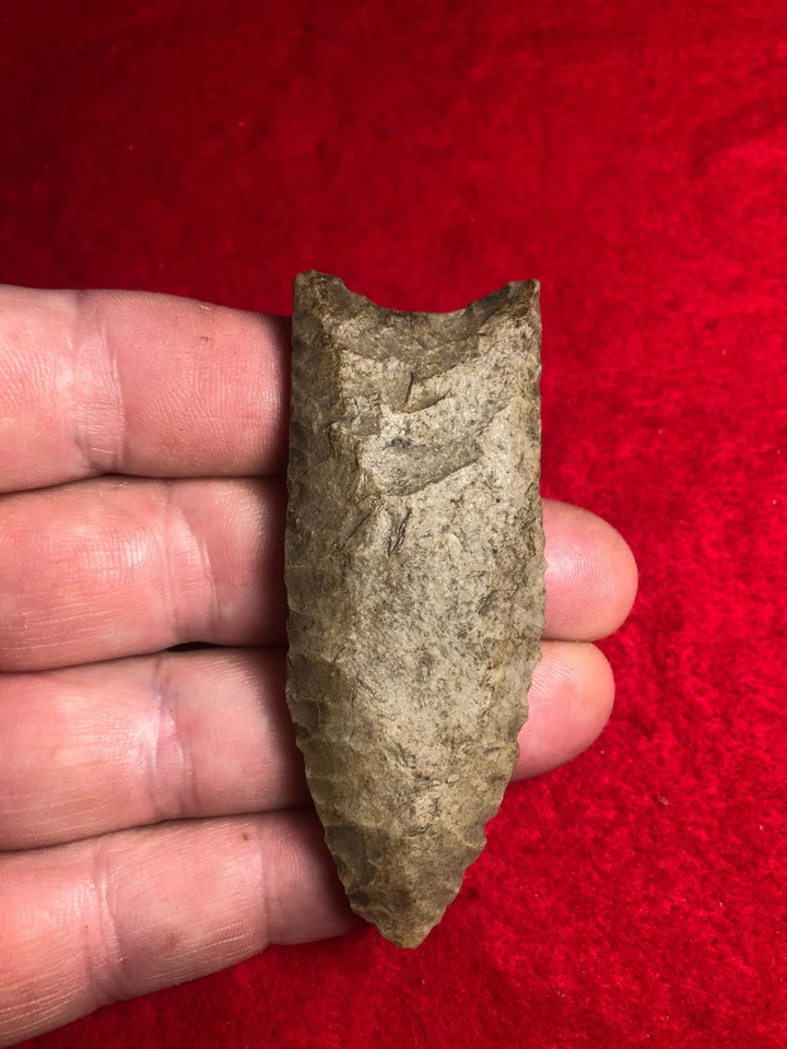 Muy fino Clovis Point de Ark Col Dongola Chert ¡Gran pátina ofertas reales! Foto 2 de 4