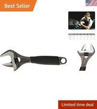 Stylish 8-Inch Ergo Adjustable Wrench - Extra-Wide Jaws, Ideal for Professionals