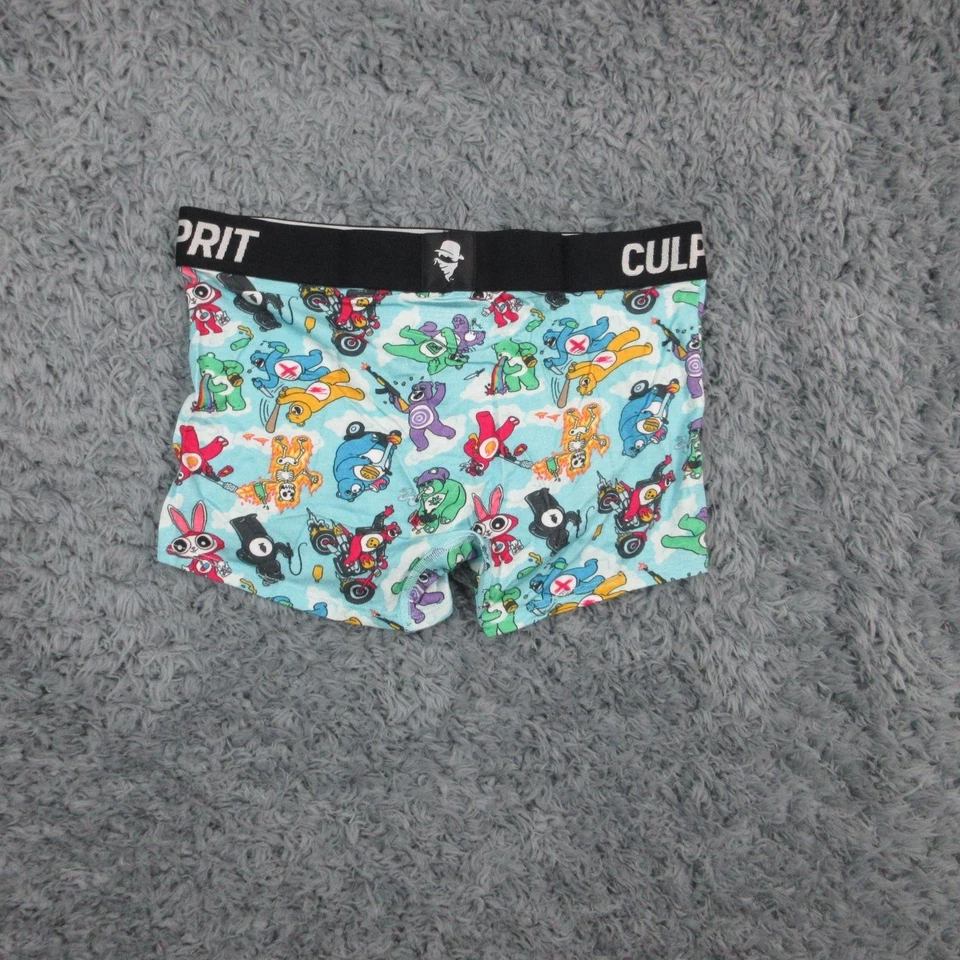 Pantalones Cortos Culprit Botín Para Mujer Medianos No Cuidado Osos Ropa Interior Descarados Nuevos con Etiquetas Foto 4 de 4