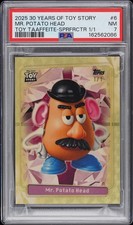 Marketplace image: 2025 Topps 30 Years Of Toy Story Mr Potato Toy Taaffeite Superfractor #1/1 PSA