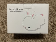 Bunny Lamp Night Light for Kids, 16 Colors Kids, TapControl Rechargeable Remote