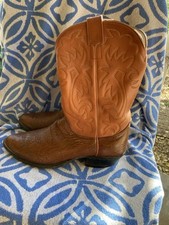 Olathe Men  s Leather Western Cowboy Boots Made In USA Sz 10D 34 