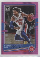 2020-21 Panini Donruss Optic Hyper Pink Prizm Derrick Rose #102 00ah