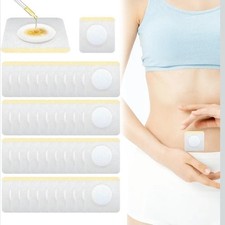 50 PCS Disposable Castor Oil Patches, Upgraded Leak-Proof Self-Adhesive