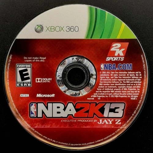 NBA 2K13 - Xbox 360 – Disc Only – Resurfaced/Tested