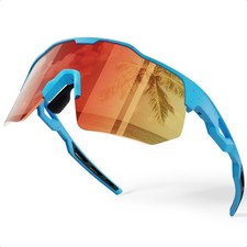 Polarized Sports Sunglasses for Men Women UV Protection Baseball Cycling Runn...