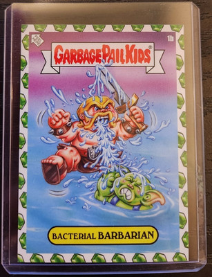 2022 Garbage Pail Kids Clash of Clans, Barbarian 1b Emerald, Rarest; P S A 10?!!